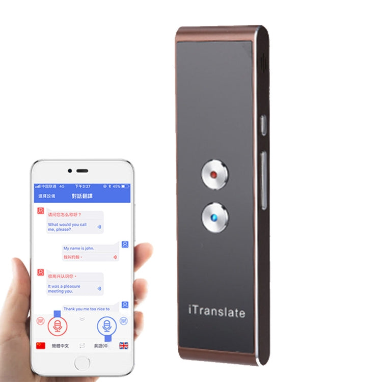 T8 Handheld Pocket Smart Voice Translator Real Time Speech Translation Translator with Dual Mic, Support 33 Languages(Gold) - Other Style by PMC TechLife | Online Shopping South Africa | PMC TechLife | Buy Now Pay Later Mobicred
