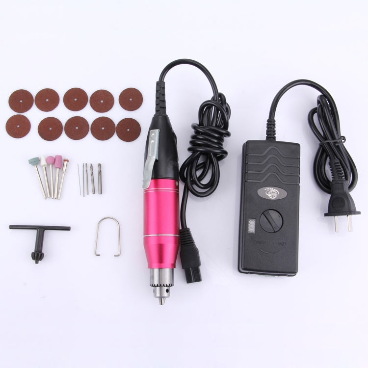 WLXY WL-320 Mini Electric Grinder with Speed Regulation, 110V-240V, Suitable Drill Chuck: 0.3mm-4.0mm, US Plug(Magenta) - free shipping - PMC TechLife - Order now!
