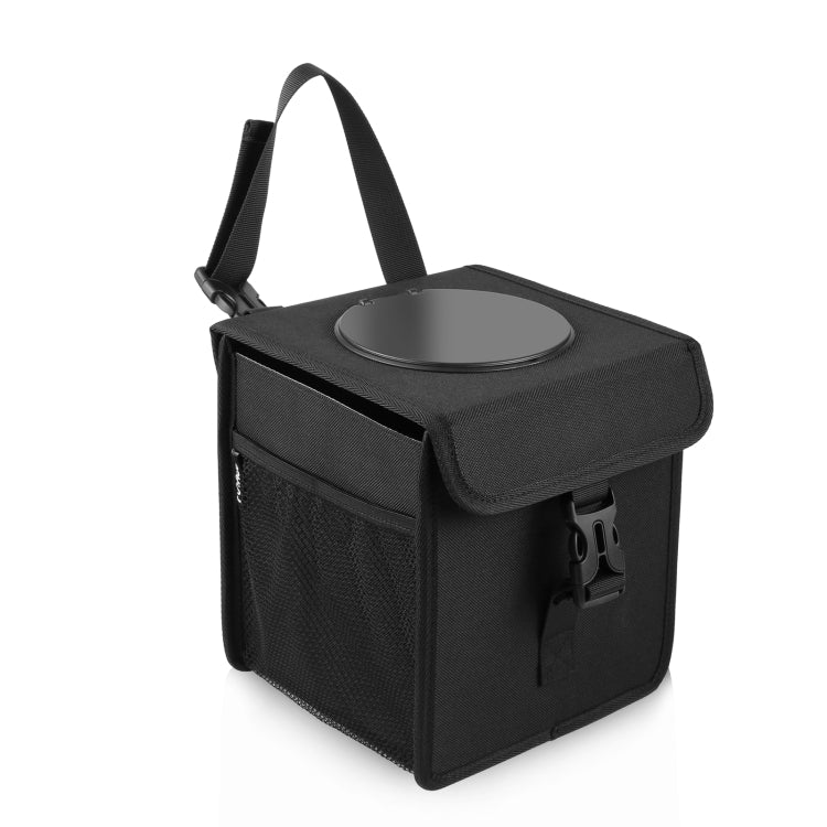 FUNADD Portable Folding Car Back Seat Hook Garbage Can Car Storage Box (Black) - Seat Accessories by FunAdd | Online Shopping South Africa | PMC TechLife | Buy Now Pay Later Mobicred