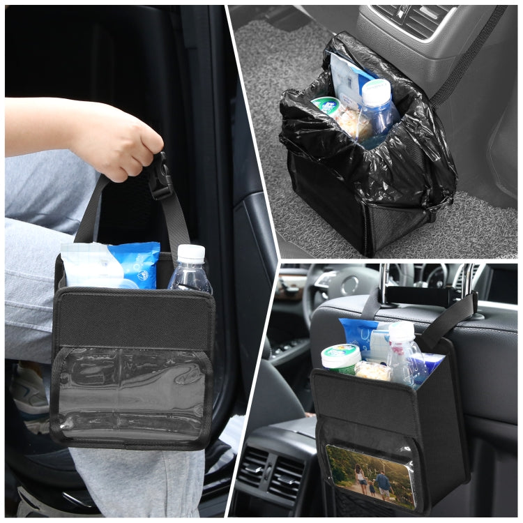 FUNADD Portable Folding Car Back Seat Hook Storage Box (Black) - Seat Accessories by FunAdd | Online Shopping South Africa | PMC Jewellery | Buy Now Pay Later Mobicred
