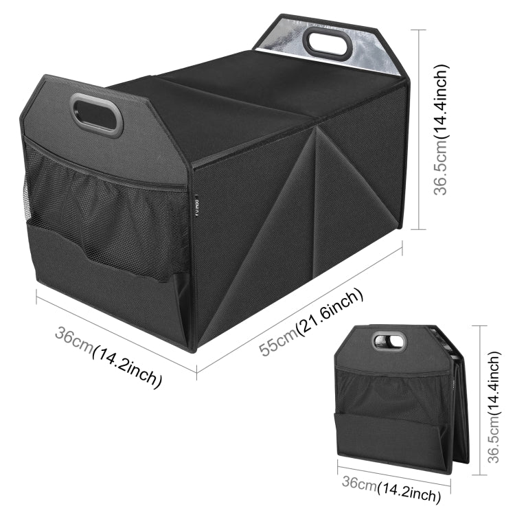 FunAdd Foldable Storage Fresh Box Vehicle Trunk Organizer Bag Transportation Fresh-keeping Box (Black) - Stowing Tidying by FunAdd | Online Shopping South Africa | PMC TechLife | Buy Now Pay Later Mobicred