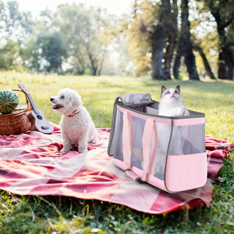 FUNADD Portable Breathable Pet Bag Outdoor Shoulder Tote Bag (Pink) - Pet Bags by FunAdd | Online Shopping South Africa | PMC TechLife | Buy Now Pay Later Mobicred