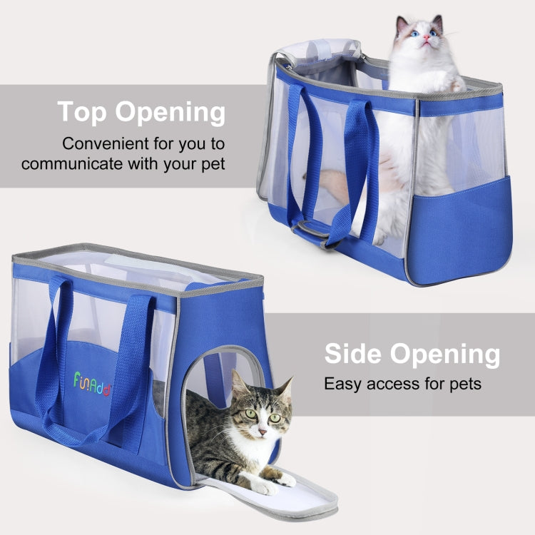 FUNADD Portable Breathable Pet Bag Outdoor Shoulder Tote Bag (Blue) - Pet Storages & Bags by FunAdd | Online Shopping South Africa | PMC TechLife | Buy Now Pay Later Mobicred