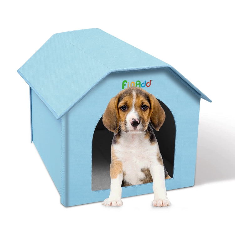 FUNADD Extra Large Folding Weatherproof Pet Houses with Removable Mat (Blue) - Pet Houses & Accessories by FunAdd | Online Shopping South Africa | PMC TechLife | Buy Now Pay Later Mobicred
