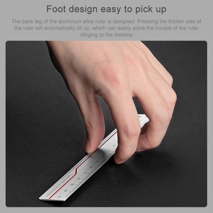 Original Xiaomi Youpin Fizz Aluminum Alloy Ruler Set Ruler Drawing Measurement Geometric Triangle Protractor (Red) - Rulers by Xiaomi | Online Shopping South Africa | PMC Jewellery | Buy Now Pay Later Mobicred