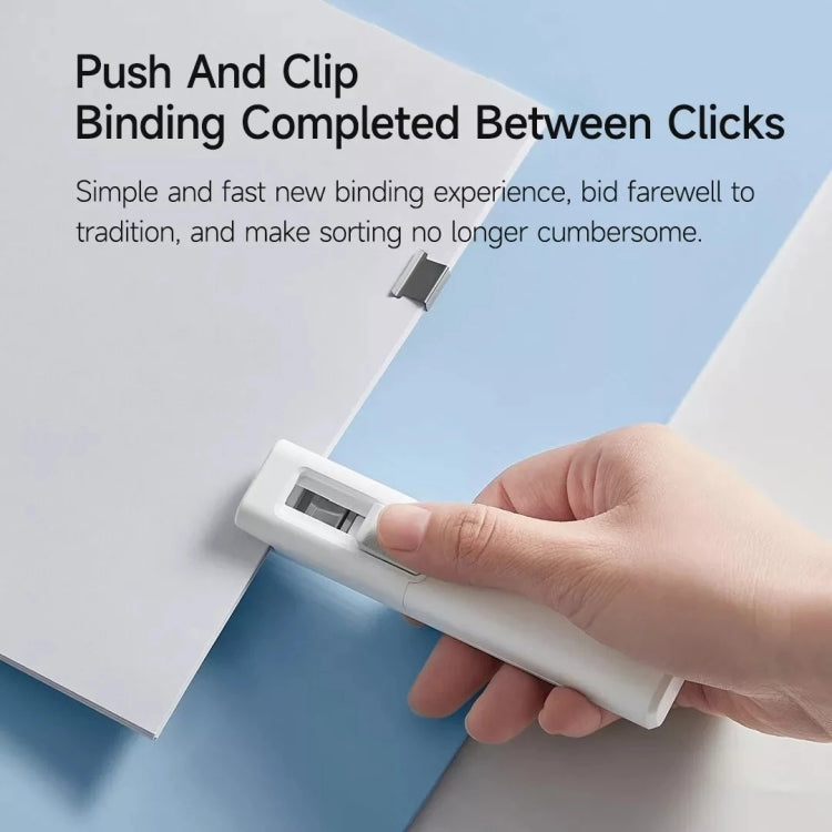 Original Xiaomi Mijia Push Clip Stapler Reusable Binder (White) - Binding Supplies by Xiaomi | Online Shopping South Africa | PMC Jewellery | Buy Now Pay Later Mobicred