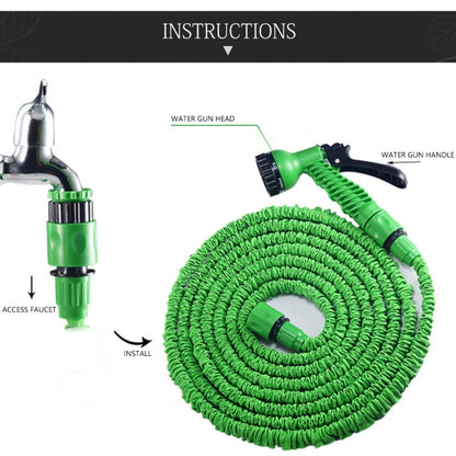 10-30m Telescopic Pipe Expandable Magic Flexible Garden Watering Hose with Spray Gun Set(Blue) - Watering & Irrigation by PMC Jewellery | Online Shopping South Africa | PMC Jewellery | Buy Now Pay Later Mobicred