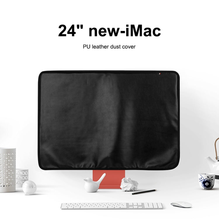 For 24 inch Apple iMac Portable Dustproof Cover Desktop Apple Computer LCD Monitor Cover with Storage Bag(Purple) - Others Accessories by PMC Jewellery | Online Shopping South Africa | PMC Jewellery | Buy Now Pay Later Mobicred