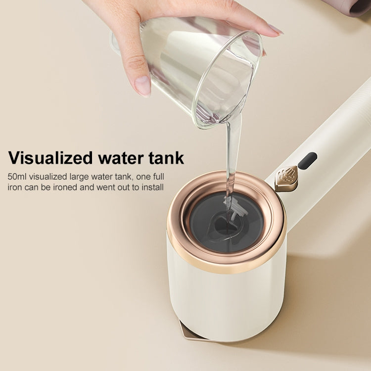 GT-01 33W Handheld Garment Steamer Electric Iron, US Plug(Beige White) - free shipping - PMC TechLife - Order now!