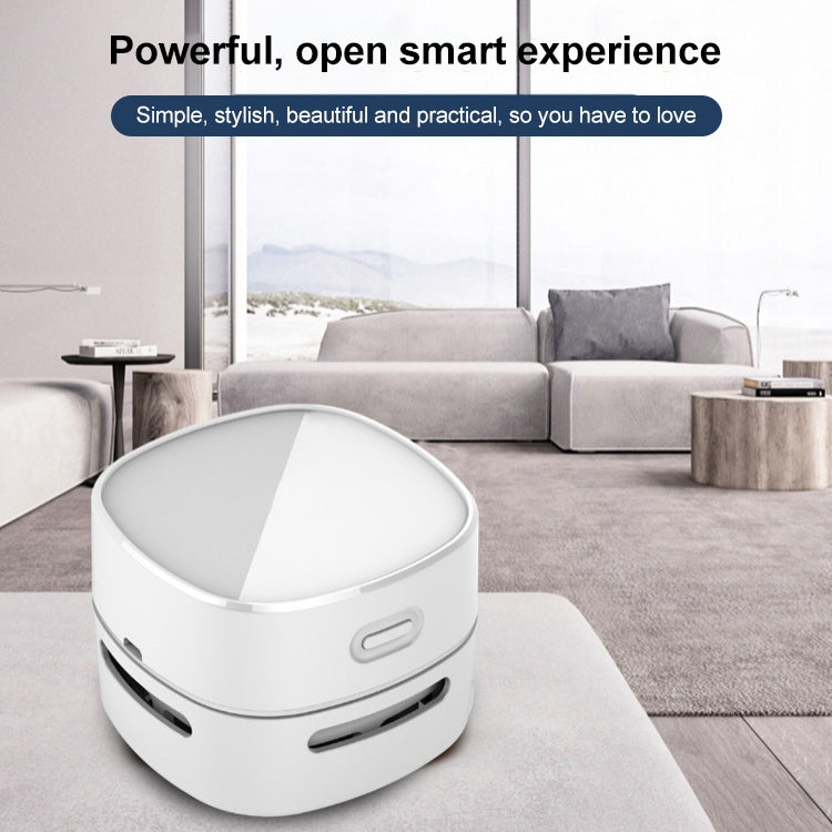 3W Hardcover Battery Style Portable Handheld Wireless Mini Desktop Vacuum Cleaner(Yellow) - Mini Vacuum Cleaner by PMC TechLife | Online Shopping South Africa | PMC TechLife | Buy Now Pay Later Mobicred