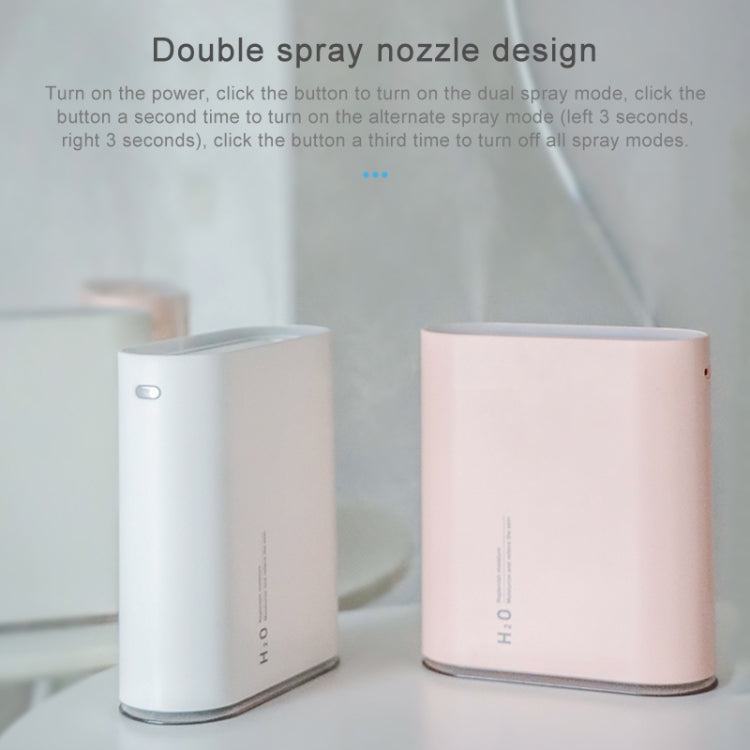 Y10 Runway Dual Jet Humidifier Colorful Marquee Night Light 1L Air Purifier for Home Office(White) - free shipping - PMC TechLife - Order now!
