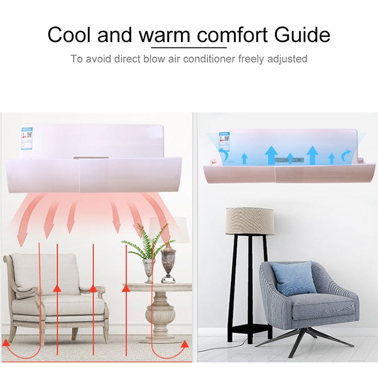 Bedroom Wall-Mounted Baby Universal Anti-Straight Blowing Air Conditioning Windshield Wind Deflector Shroud, Y Rounded Corner Version - free shipping - PMC TechLife - Order now!
