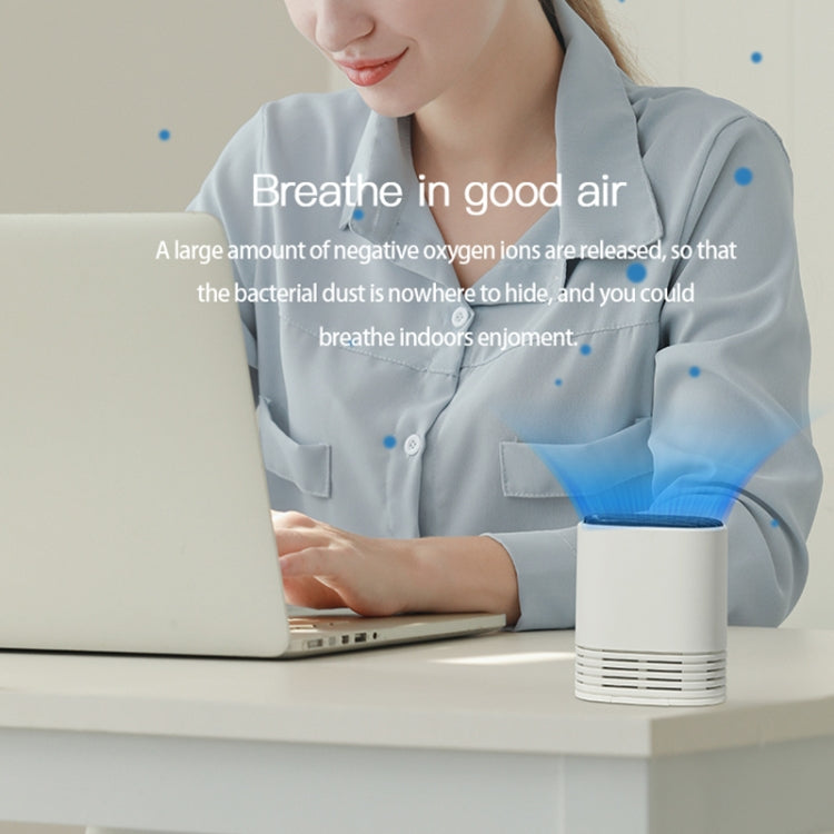 HE-K001 Hanging Neck Negative Ion Air Purifier Portable Household Formaldehyde Removal Portable Purifier(White) - free shipping - PMC TechLife - Order now!