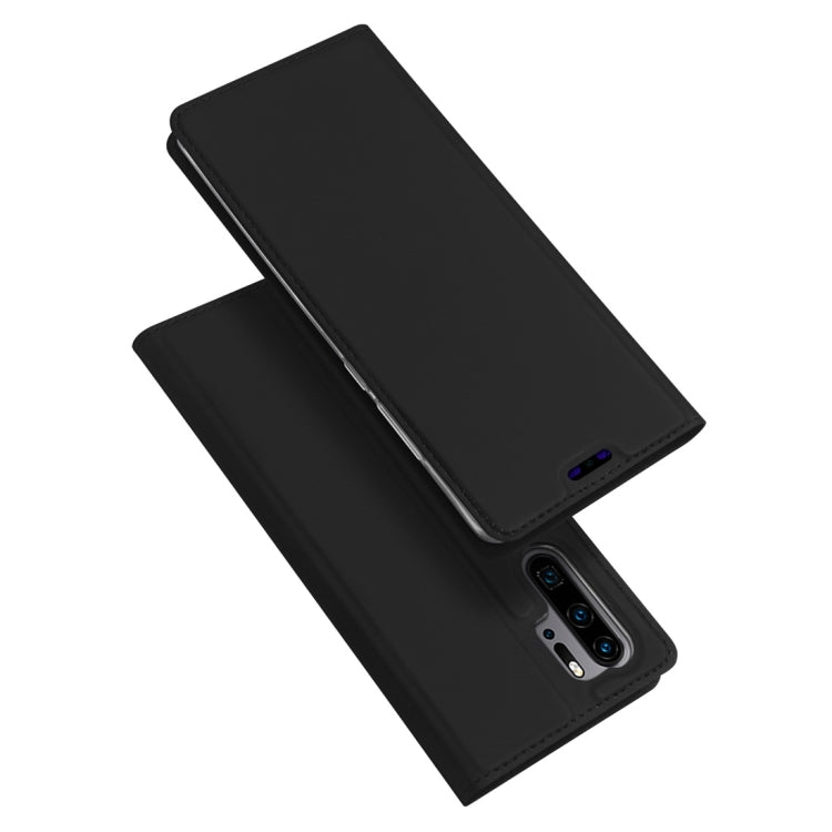 DUX DUCIS Skin Pro Series Horizontal Flip PU + TPU Leather Case for Huawei P30 Pro, with Holder & Card Slots (Black) - Huawei Cases by DUX DUCIS | Online Shopping South Africa | PMC Jewellery | Buy Now Pay Later Mobicred