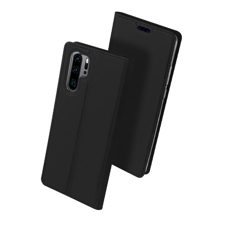 DUX DUCIS Skin Pro Series Horizontal Flip PU + TPU Leather Case for Huawei P30 Pro, with Holder & Card Slots (Black) - Huawei Cases by DUX DUCIS | Online Shopping South Africa | PMC Jewellery | Buy Now Pay Later Mobicred