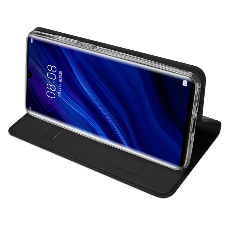 DUX DUCIS Skin Pro Series Horizontal Flip PU + TPU Leather Case for Huawei P30 Pro, with Holder & Card Slots (Black) - Huawei Cases by DUX DUCIS | Online Shopping South Africa | PMC Jewellery | Buy Now Pay Later Mobicred