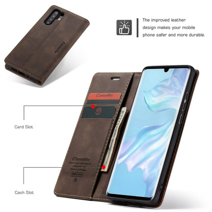 CaseMe-013 Multifunctional Retro Frosted Horizontal Flip Leather Case for Huawei P30 Pro, with Card Slot & Holder & Wallet (Coffee) - Huawei Cases by CaseMe | Online Shopping South Africa | PMC Jewellery