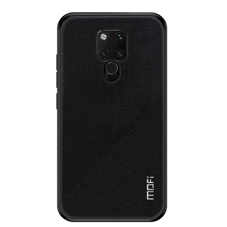 MOFI Shockproof TPU + PC + Cloth Pasted Case for Huawei Mate 20 X(Black) - Huawei Cases by MOFI | Online Shopping South Africa | PMC Jewellery