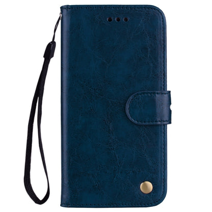 Business Style Oil Wax Texture Horizontal Flip Leather Case for Huawei Honor 8X, with Holder & Card Slots & Wallet(Blue) - Honor Cases by PMC Jewellery | Online Shopping South Africa | PMC Jewellery | Buy Now Pay Later Mobicred