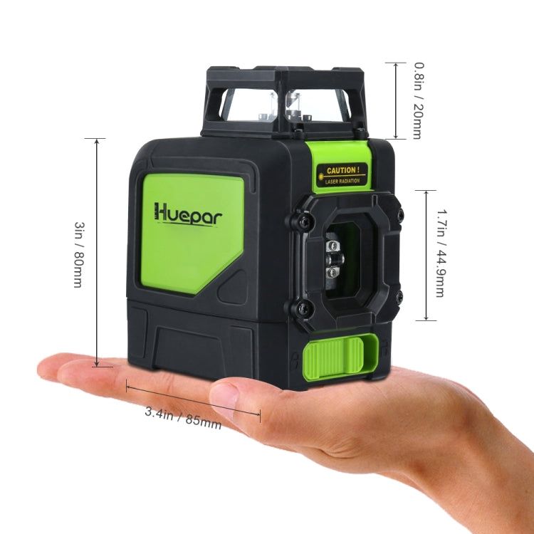 901CG H360 Degrees / V130 Degrees Laser Level Covering Walls and Floors 5 Line Green Beam IP54 Water / Dust proof(Green) - Laser Rangefinder by PMC TechLife | Online Shopping South Africa | PMC TechLife | Buy Now Pay Later Mobicred