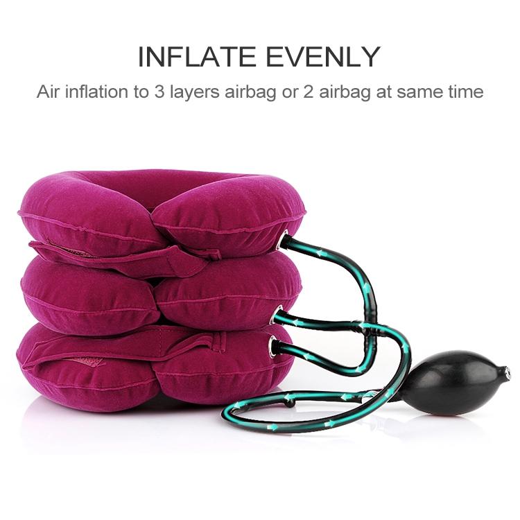 Household Full Cashmere Cervical Traction Instrument Neck Protection Inflatable Cervical Spine Massage Instrument (Grey) - free shipping - PMC TechLife - Order now!