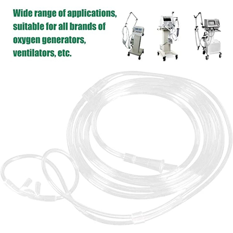 5 PCS Household Disposable Double-hole Nasal Oxygen Tube Pipe Oxygen Supply Tubing, Length: 6m - free shipping - PMC TechLife - Order now!
