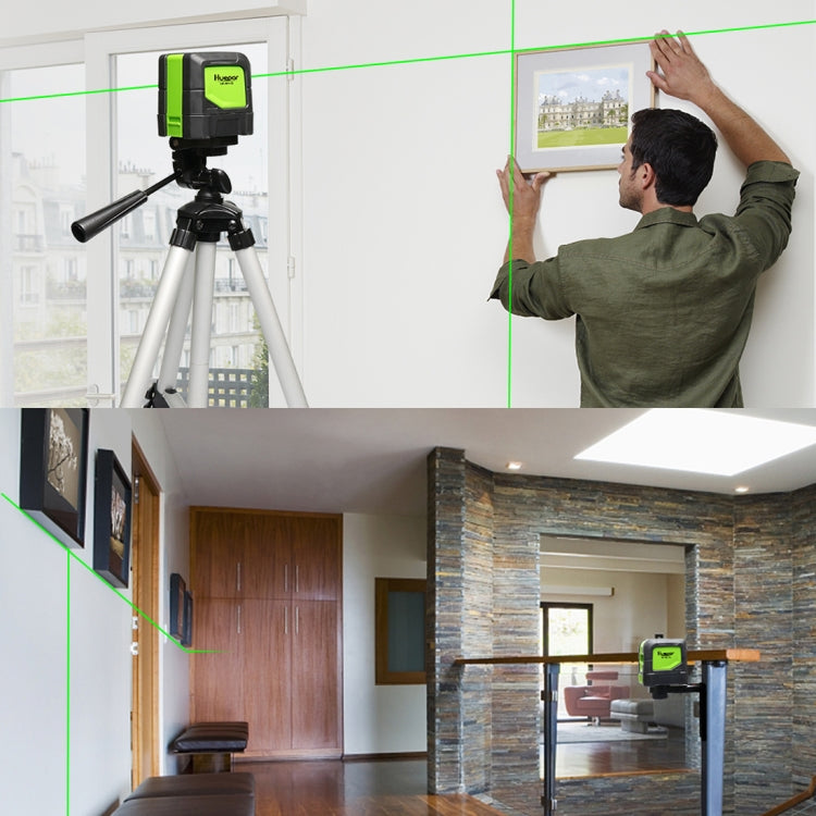 9011G 1V1H 15mW 2 Line Green Beam Laser Level Covering Walls and Floors(Green) - Laser Rangefinder by PMC TechLife | Online Shopping South Africa | PMC TechLife | Buy Now Pay Later Mobicred