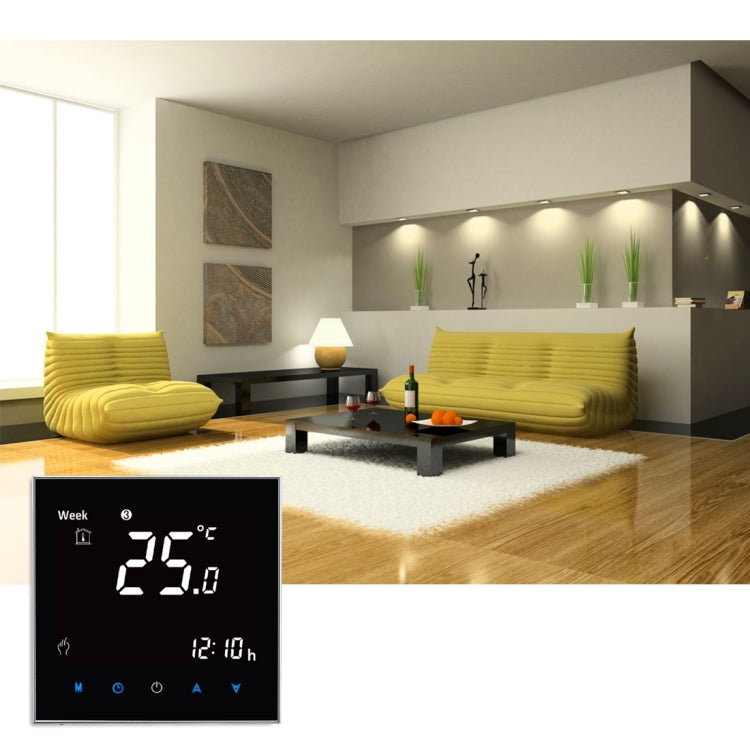 BHT-2001 3A Load Water Heating Type LCD Digital Heating Room Thermostat, Display Clock / Temperature / Time / Week / Heat etc.(Black) - Indoor Thermometer by PMC Jewellery | Online Shopping South Africa | PMC Jewellery | Buy Now Pay Later Mobicred