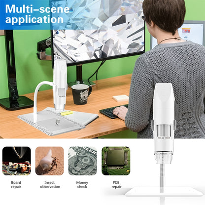 316 50-1000X Adjustable Smart Wifi USB Digital Microscope (White) - Digital Microscope by PMC Jewellery | Online Shopping South Africa | PMC Jewellery | Buy Now Pay Later Mobicred