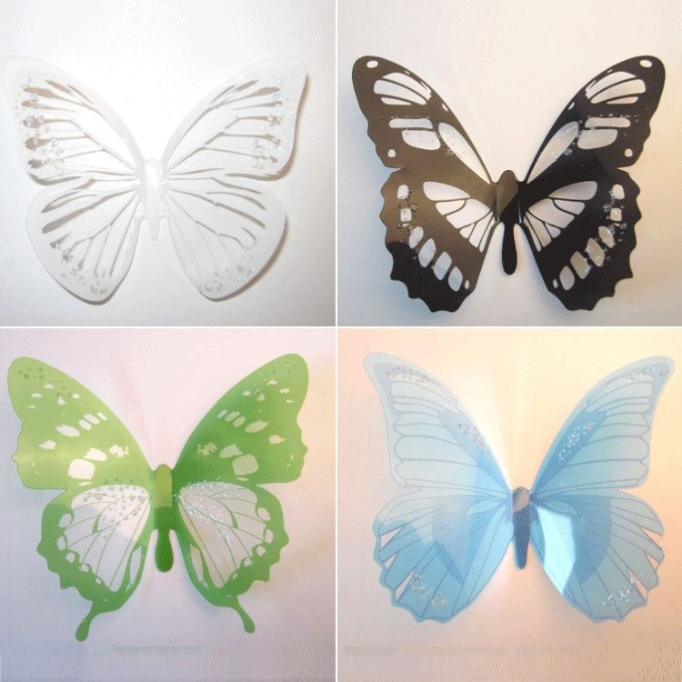 12pcs / Set Home Decoration Originality PVC 3D Butterfly Wall Paste - Ornaments by PMC Jewellery | Online Shopping South Africa | PMC Jewellery | Buy Now Pay Later Mobicred