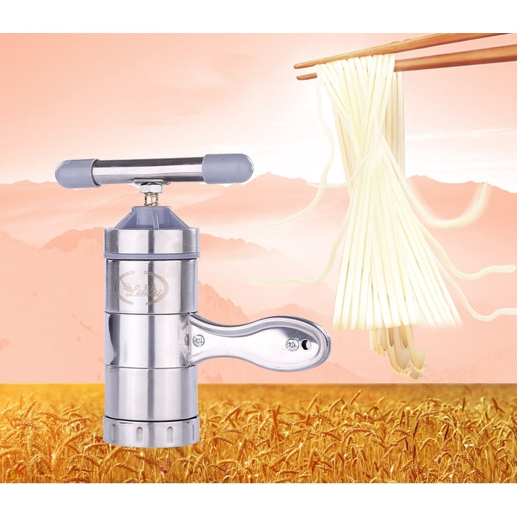 Household Stainless Steel Manual Pasta Machine Hand Pressure Noodle Machine Noodle Maker with 5 Models - Gadgets by PMC TechLife | Online Shopping South Africa | PMC TechLife | Buy Now Pay Later Mobicred