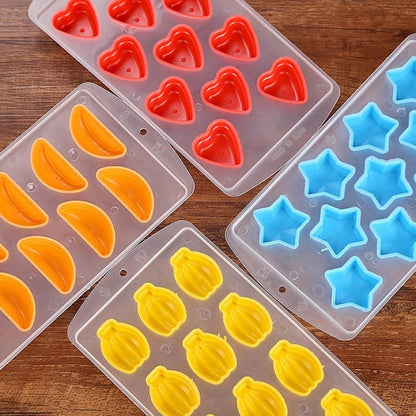 Orange Shaped Silicon Ice Cube Tray / Ice Mold Random Color - Food Molds by PMC Jewellery | Online Shopping South Africa | PMC Jewellery | Buy Now Pay Later Mobicred