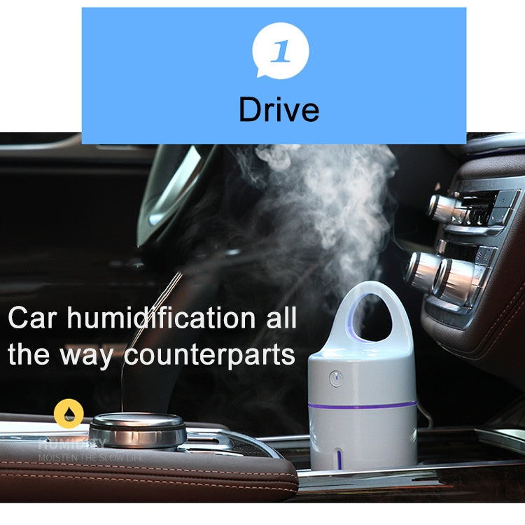 1.5W - 2W 175ml Mini Portable USB Negative Ions Humidifier Beauty and Water Supplement Instrument with Colorful LED Light(White) - Air Purifiers & Accessories by PMC TechLife | Online Shopping South Africa | PMC TechLife | Buy Now Pay Later Mobicred