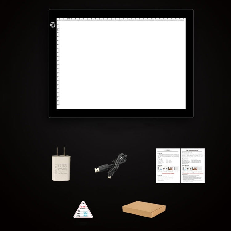 A4 Size 5W 5V LED Three Level of Brightness Dimmable Acrylic Copy Boards for Anime Sketch Drawing Sketchpad, with USB Cable & Plug, Size���240x360x5mm -  by PMC TechLife | Online Shopping South Africa | PMC TechLife | Buy Now Pay Later Mobicred