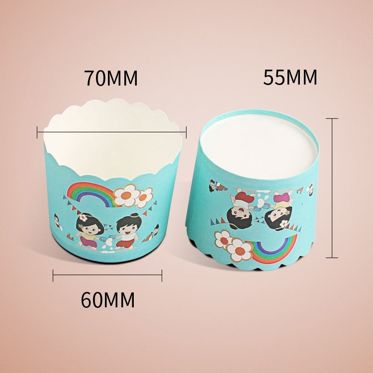 24pcs / Pack Round Lamination Cake Cup Muffin Cases Chocolate Cupcake Liner Baking Cup, Size: 7 x 6  x 5.5cm, Random Color Delivery - Food Molds by PMC TechLife | Online Shopping South Africa | PMC TechLife | Buy Now Pay Later Mobicred