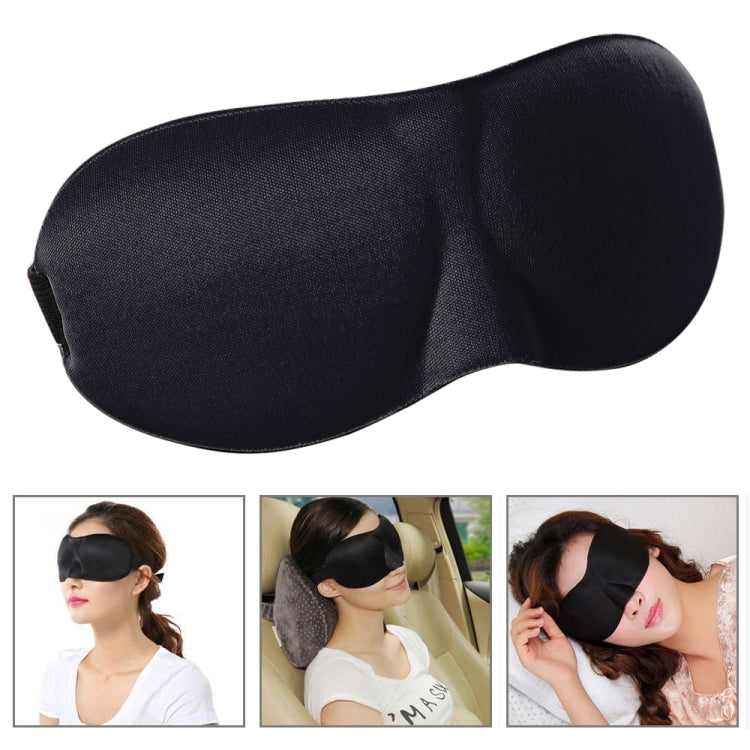 3D Portable Shading Sleep Rest Aid Cover Eye Patch Sleeping Mask Female Cute Eye Mask(Black) - Eye Masks by PMC Jewellery | Online Shopping South Africa | PMC Jewellery