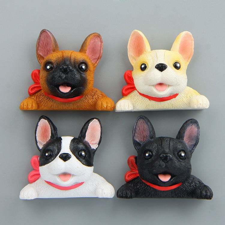 Home Decoration Originality French Bulldog Tie 3D Fridge Paste, NO Magnetic - Fridge Magnets by PMC Jewellery | Online Shopping South Africa | PMC Jewellery | Buy Now Pay Later Mobicred