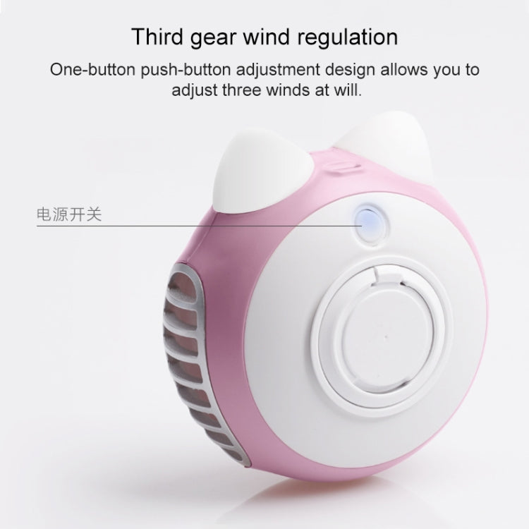 LORDNINO SBF003 3W USB Charging Portable Electric Fan with Magnetic Wristband, 3 Speed Control (Pink) - Electric Fans by PMC TechLife | Online Shopping South Africa | PMC TechLife | Buy Now Pay Later Mobicred
