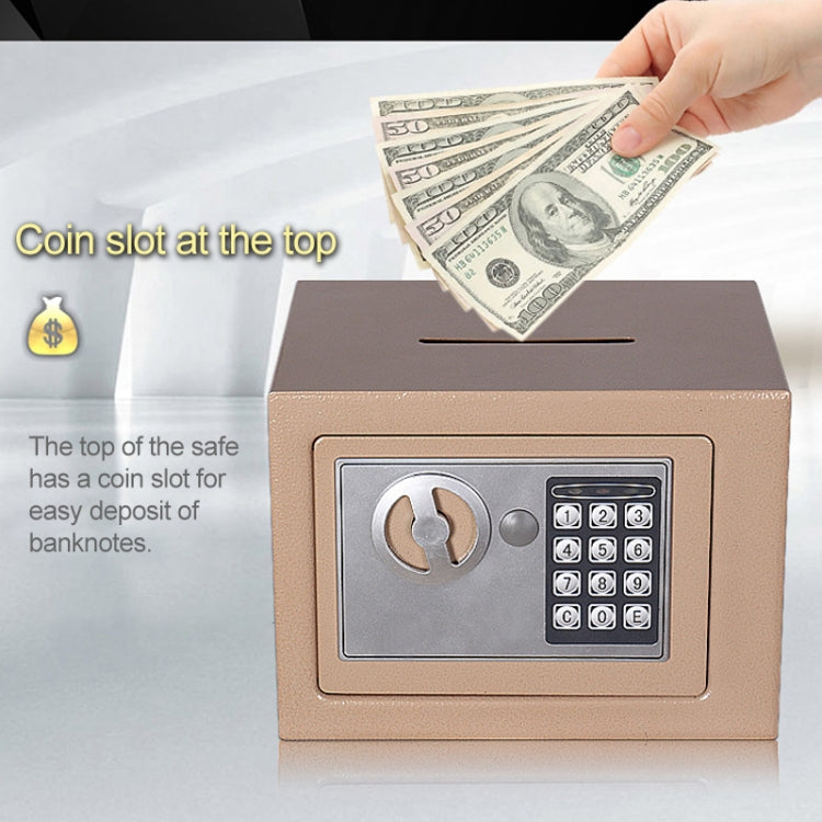 17E Home Mini Electronic Security Lock Box Wall Cabinet Safety Box without Coin-operated Function(Red) - Safety Box by PMc TechLife | Online Shopping South Africa | PMc TechLife | Buy Now Pay Later Mobicred