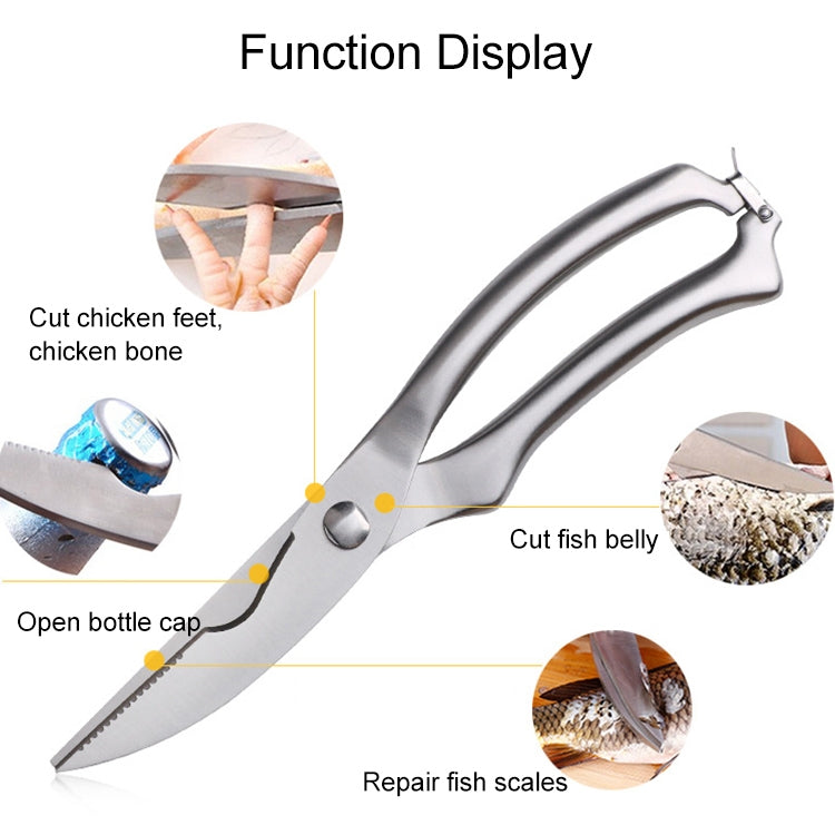 10 inch Kitchen Poultry Fish Chicken Bone Stainless Steel Cutter Cook Gadget Shear, Gift Box Package - Scissors by PMC TechLife | Online Shopping South Africa | PMC TechLife | Buy Now Pay Later Mobicred
