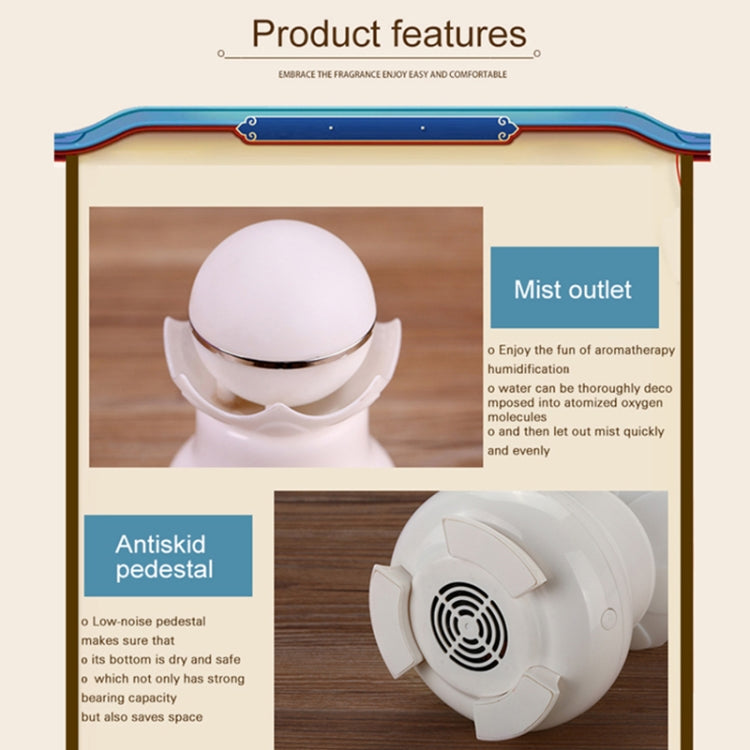4W USB Charging Night Luminescent Pearl Ultrasonic Aromatherapy Humidifier with LED Colorful Light for Home / Office, Water Tank Capacity: 95ml, DC 5V - Air Purifiers & Accessories by PMC TechLife | Online Shopping South Africa | PMC TechLife | Buy Now Pay Later Mobicred