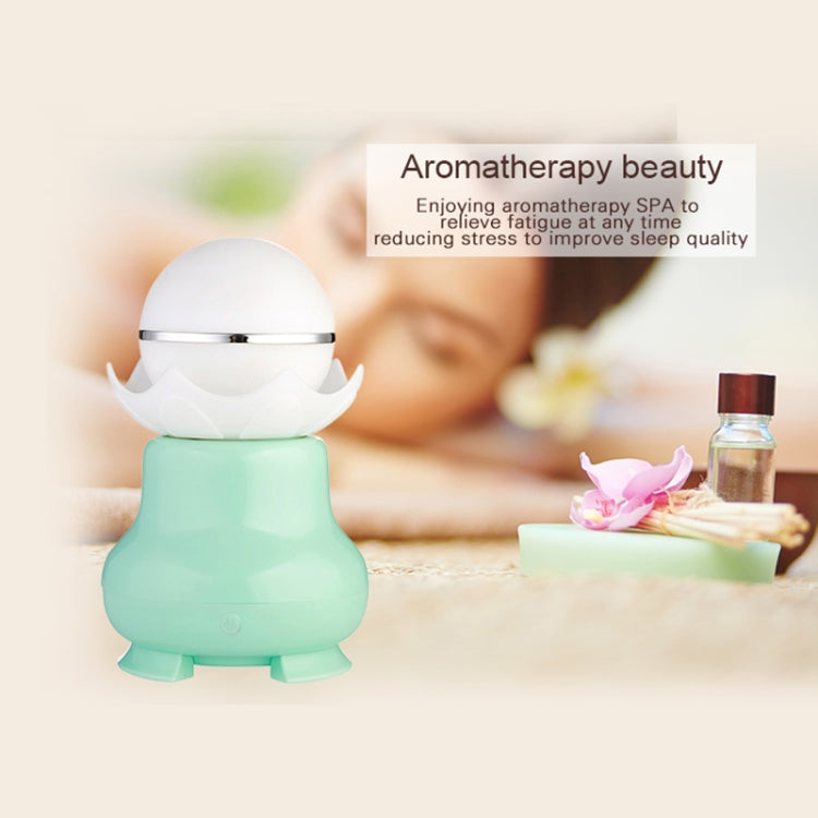 4W USB Charging Night Luminescent Pearl Ultrasonic Aromatherapy Humidifier with LED Colorful Light for Home / Office, Water Tank Capacity: 95ml, DC 5V(Mint Green) - Air Purifiers & Accessories by PMC TechLife | Online Shopping South Africa | PMC TechLife | Buy Now Pay Later Mobicred