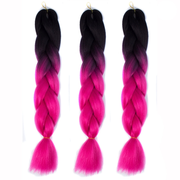 Fashion Color Gradient Individual Braid Wigs Chemical Fiber Big Braids, Random Color Delivery, Length: 60cm - free shipping - PMC TechLife - Order now!