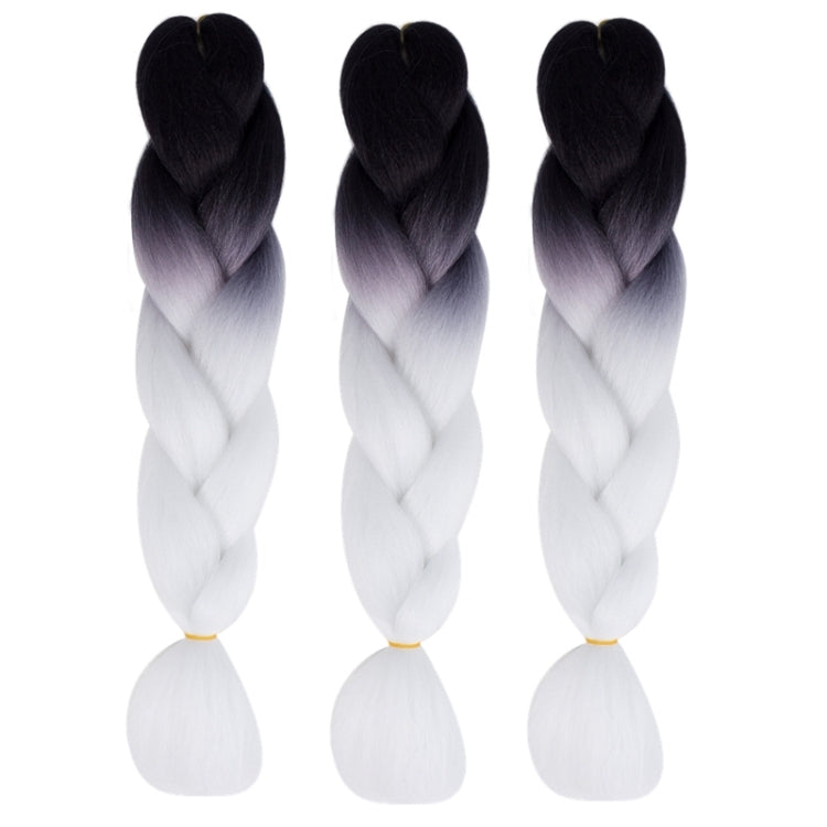 Fashion Color Gradient Individual Braid Wigs Chemical Fiber Big Braids, Random Color Delivery, Length: 60cm - free shipping - PMC TechLife - Order now!