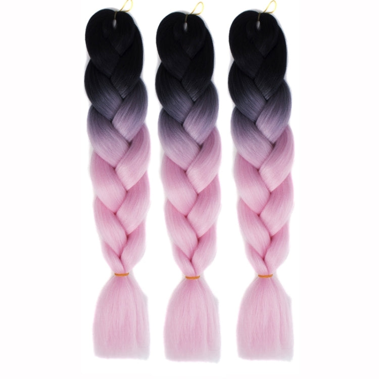 Fashion Color Gradient Individual Braid Wigs Chemical Fiber Big Braids, Random Color Delivery, Length: 60cm - free shipping - PMC TechLife - Order now!