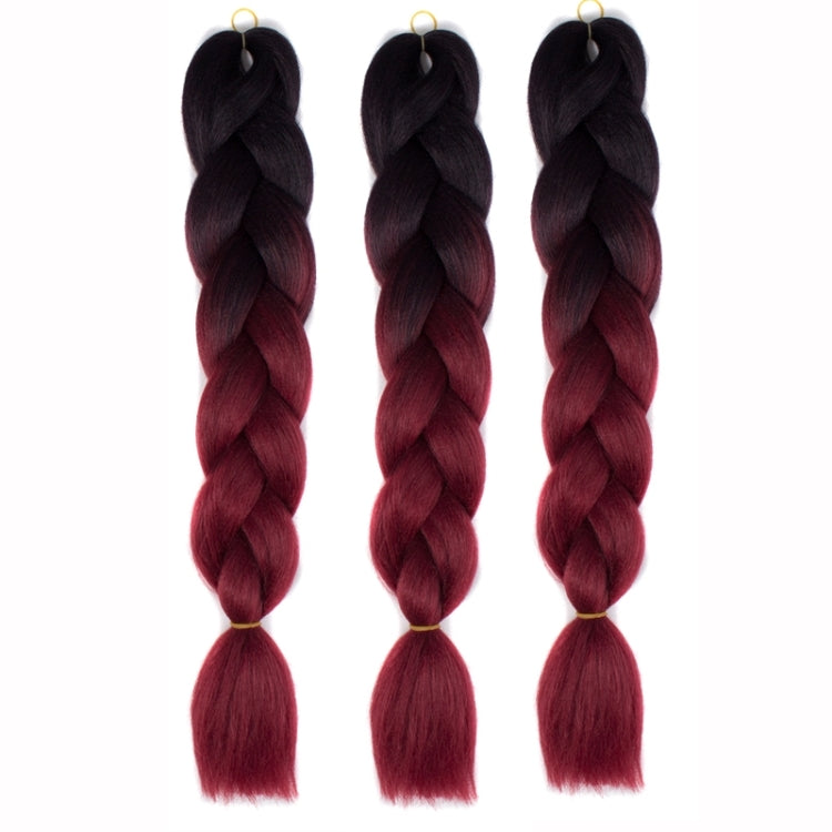 Fashion Color Gradient Individual Braid Wigs Chemical Fiber Big Braids, Random Color Delivery, Length: 60cm - free shipping - PMC TechLife - Order now!