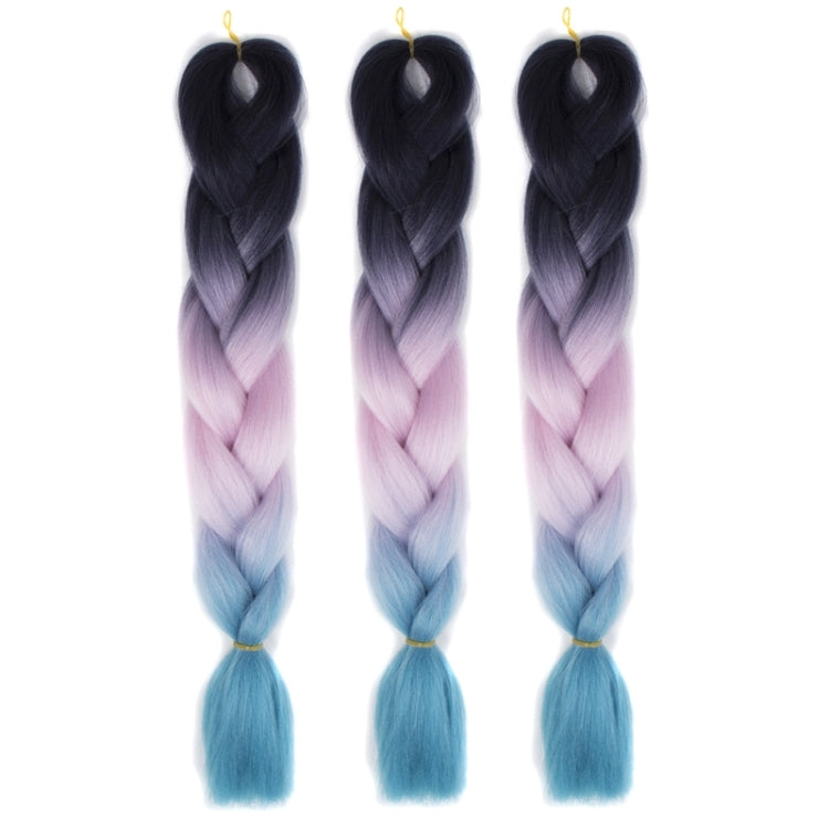 Fashion Color Gradient Individual Braid Wigs Chemical Fiber Big Braids, Random Color Delivery, Length: 60cm - free shipping - PMC TechLife - Order now!