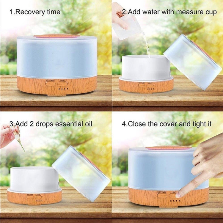 T700 Remote Control Wood Pattern Air Humidifier Automatic Alcohol Sprayer Essential Oil Diffuser Ultrasonic Mist Maker Ultrasonic Aroma Diffuser Atomizer Color LED, Capacity: 700ml, DC 24V, US Plug - Air Purifiers & Accessories by PMC TechLife | Online Shopping South Africa | PMC TechLife | Buy Now Pay Later Mobicred