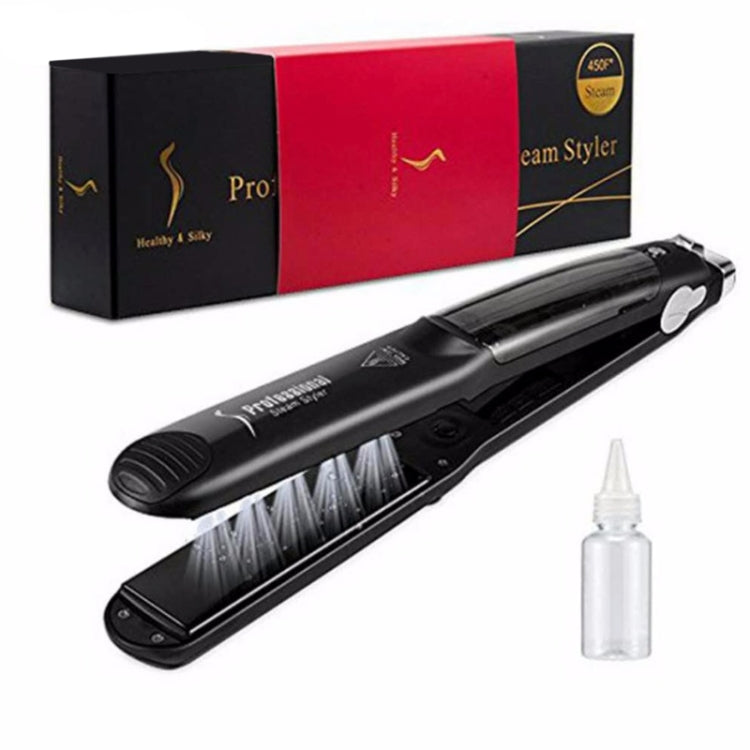 Steam Spray Electric Splint Hair Straightener with Plastic Bottle , EU Plug - Hair Curler by PMC Jewellery | Online Shopping South Africa | PMC Jewellery