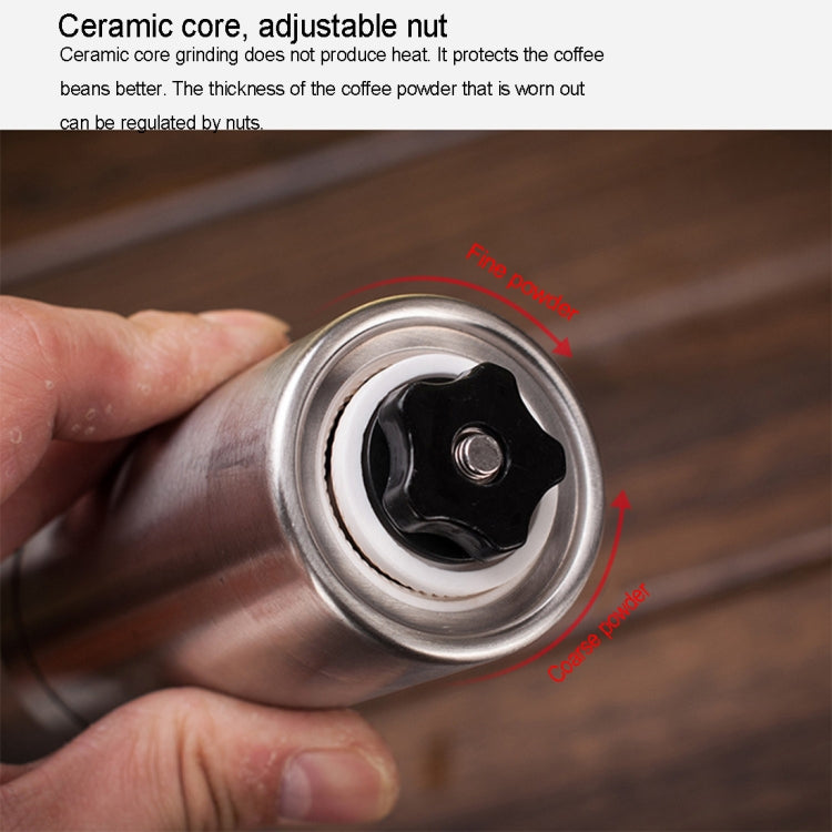 Portable Conical Burr Mill Manual Stainless Steel Hand Crank Coffee Bean Grinder, Capacity: 40g - Coffee Machine & Accessories by PMC TechLife | Online Shopping South Africa | PMC TechLife | Buy Now Pay Later Mobicred
